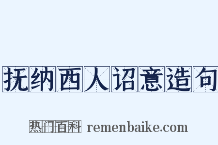 抚纳西人诏意造句是什么意思的图片